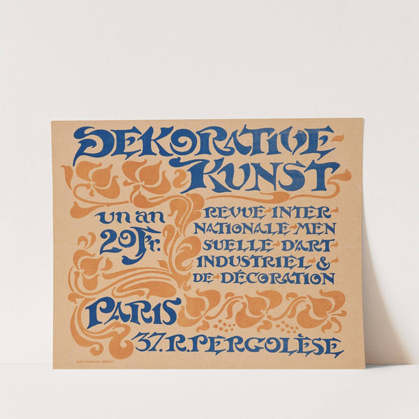 Dekorative Kunst – Revue internationale mensuelle d’art industriel & de décoration (circa 1898) by Georges Lemmen