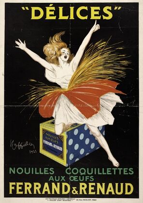 Délices Nouilles coquillettes aux oeufs. Ferrand et Renaud (1923)