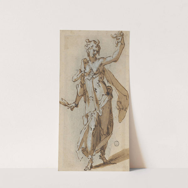 Delilah mit den Locken des Samson by Franz Aspruck