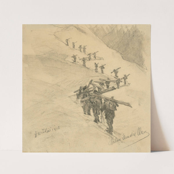 Delivering Plates and Changing Battlegroups (1916) by Elemír Halász-Hradil