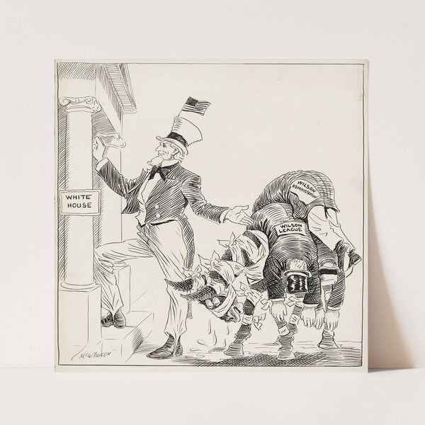 Delivering the Burden in the Solemn Referendum (1920) by John Tinney McCutcheon