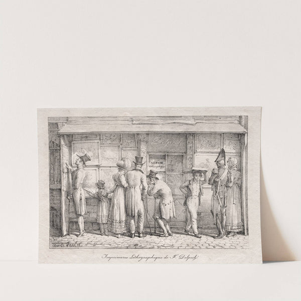 Delpech Lithographic Print Shop (c. 1818) by Carle Vernet