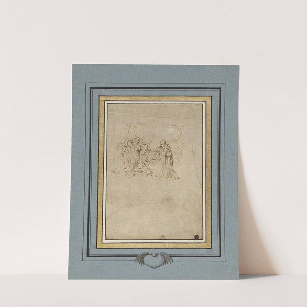 Dem Heiligen Diego wird die Franziskanerkutte angelegt by Annibale Carracci