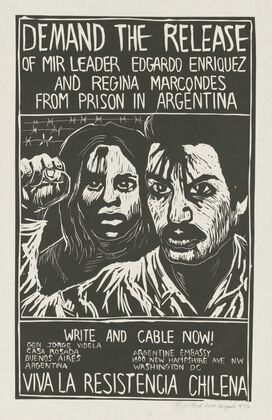 Demand the release of MIR leader Edgardo Enriquez and Regina Marcondes from prison in Argentina