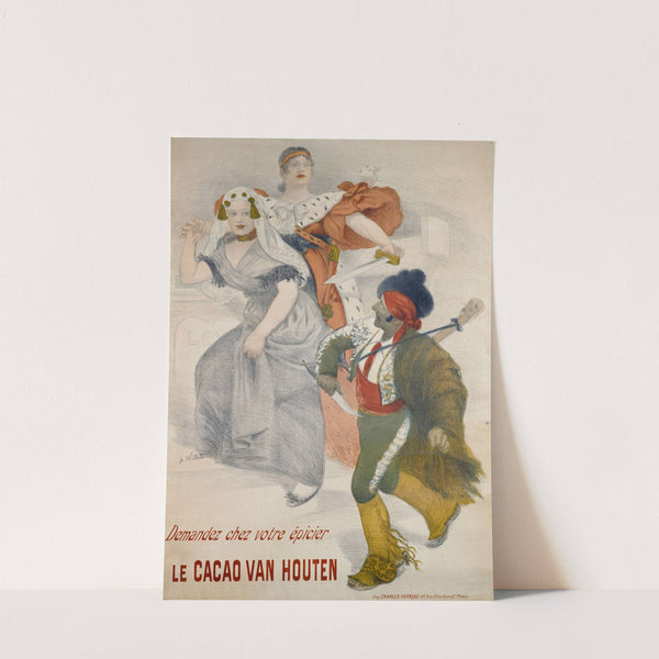 Demandez Chez Votre Épicier Le Cacao Van Houten (1894) by Adolphe Léon Willette