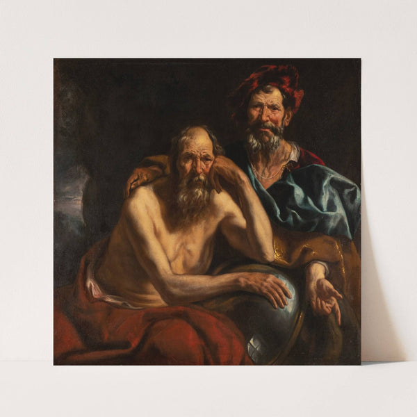 Democritus and Heraclitus by Jacob Jordaens