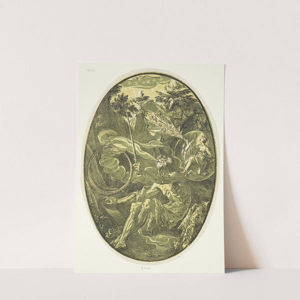 Demogorgon in the Cave of Eternity by Hendrick Goltzius