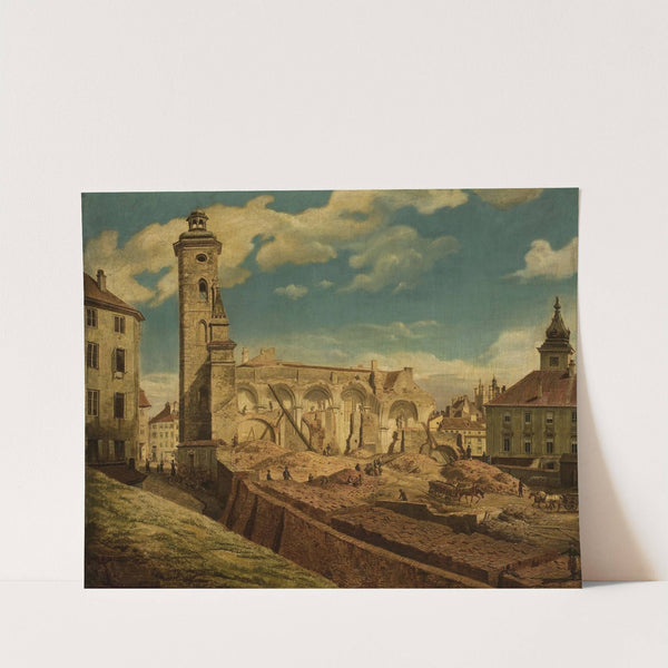 Demoliition of the church of the Bernardine Sisters in Warsaw by Marcin Zaleski