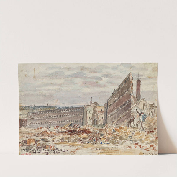 Démolition de la prison Mazas, 23, 25 boulevard Diderot (ancien boulevard Mazas) by Frédéric Houbron