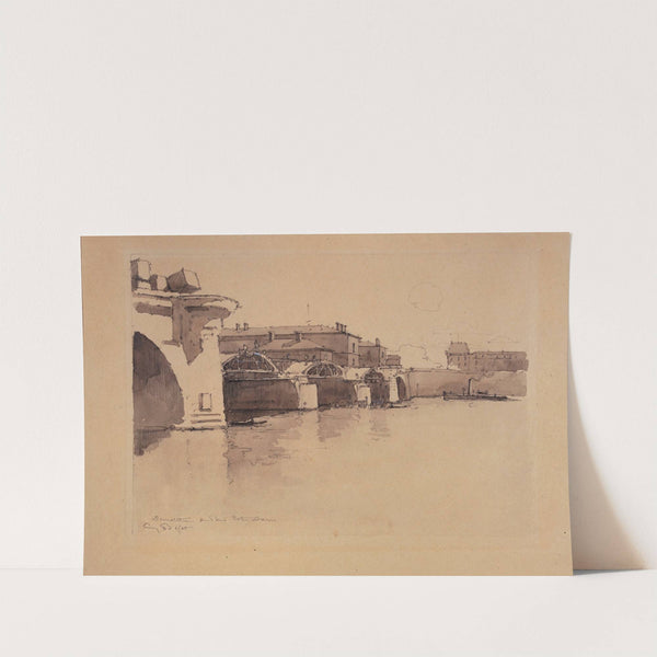 Démolition du pont Notre-Dame (1867 - 1931) by Eugène Béjot