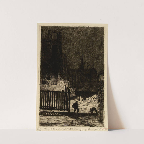 Démolition du Vieil Hôtel-Dieu by Jean-Jules Dufour