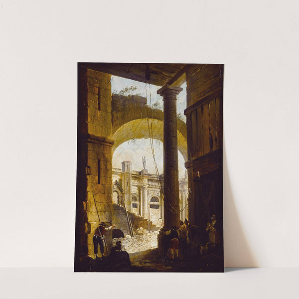 Démolition d'un édifice composite by Pierre-Antoine Demachy