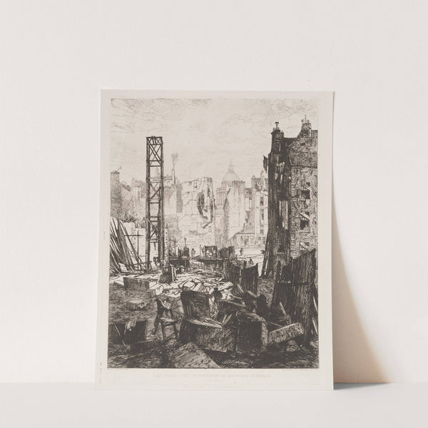 Demolition for the Opening of Boulevard St. Germain (1862)