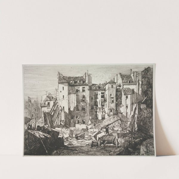 Demolition for the Openning of the Rue des Écoles (1862)