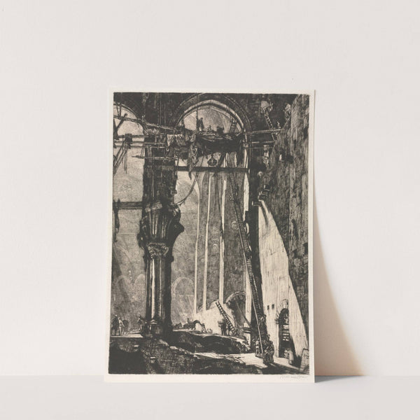 Demolition of St. James Hall, Interior (1906) by Muirhead Bone