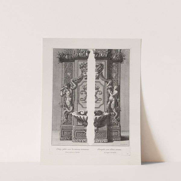 Demy pilier avec les mesmes ornamens (Half-pillar with the same ornaments) (1673) by Jean Le Pautre