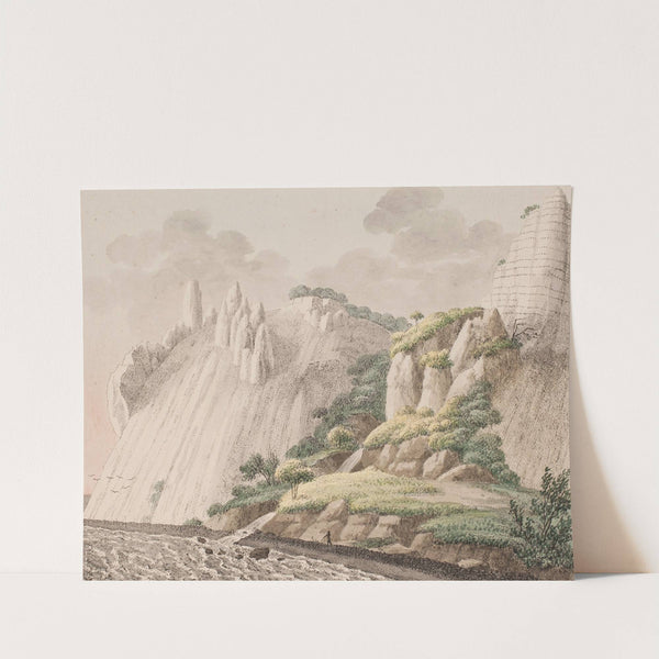 Den del af Møns kridtbjerge, som man kalder Sommerspiret taget fra strandbredden (1802 – 1803) by Søren L. Lange