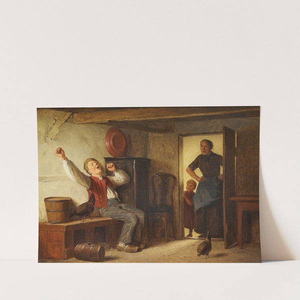 Den dovne dreng by Julius Exner