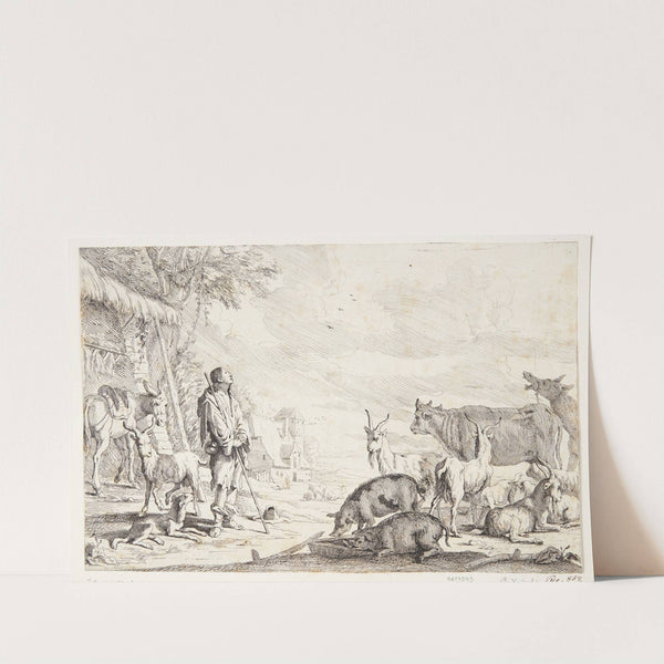 Den fortabte søn som svinehyrde by Jan Baptist de Wael