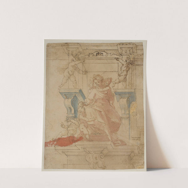 Den hellige Antonious af Padova by Domenico Piola