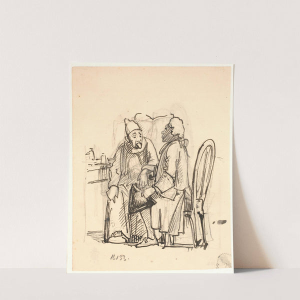 Den hellige Augustine , hvis klæder bliver revet i af en putto by Abraham van Diepenbeeck