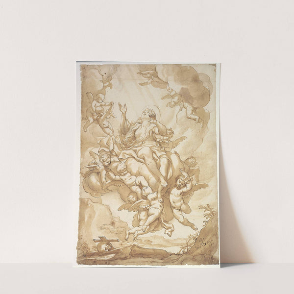 Den hellige Maria Magdalenes opstandelse by Domenico Piola