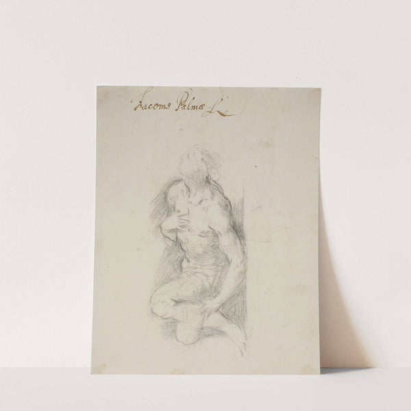 Den hellige Sebastian, knælende by Jacopo Palma il Giovane