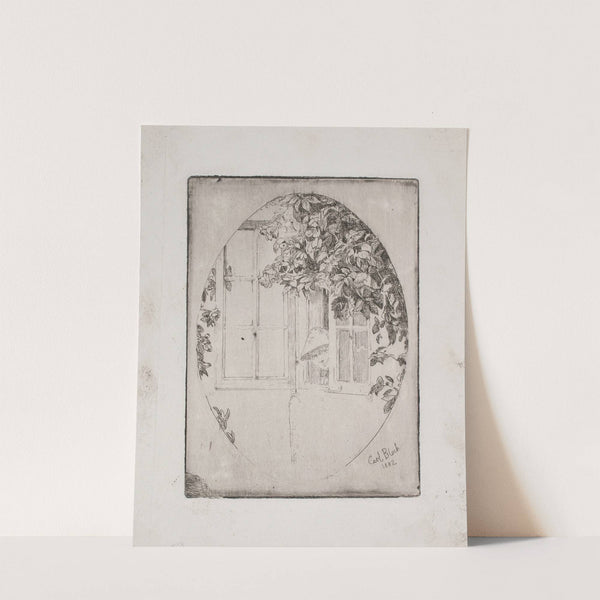 Den lille pige i det åbne vindue (1882) by Carl Bloch