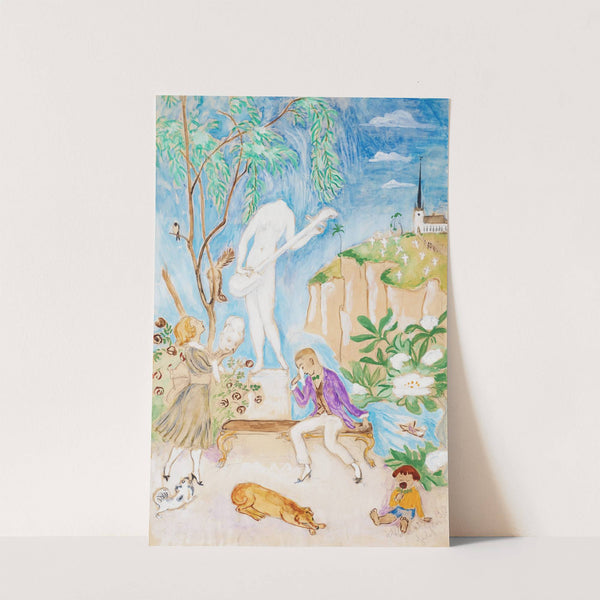 Den sönderslagna statyn II by Nils Dardel