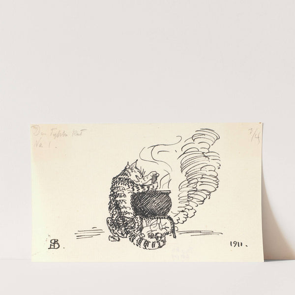 Den tykke kat (1911) by Niels Skovgaard