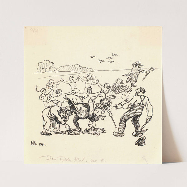 Den tykke kat (1911) by Niels Skovgaard