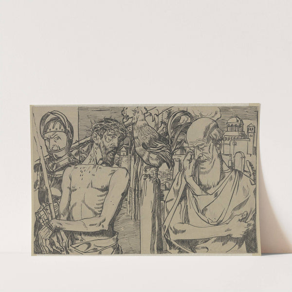 Denial and repentance of Peter by Fritz Boehle