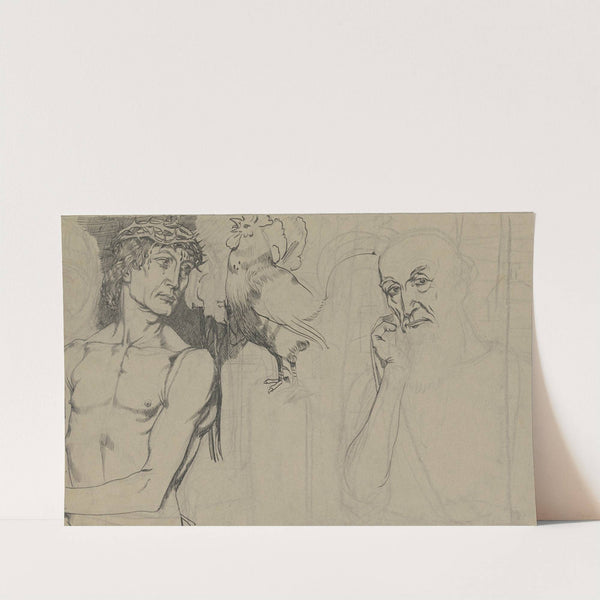 Denial and repentance of Peter by Fritz Boehle