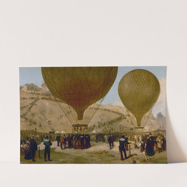 Départ de Léon Gambetta pour Tours sur le ballon l'Armand-Barbès, le 7 octobre 1870, à Montmartre by Jules Didier