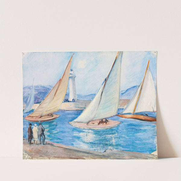 Départ De Régates Dans Le Midi, St. Tropez (1920s) by Henri Lebasque