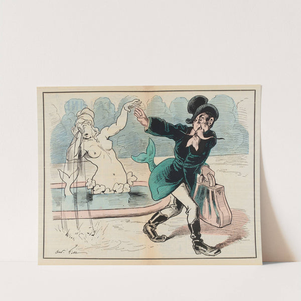 Départ de Versailles (ou les adieux de la Naïade au Badingo) (1879) by André Gill