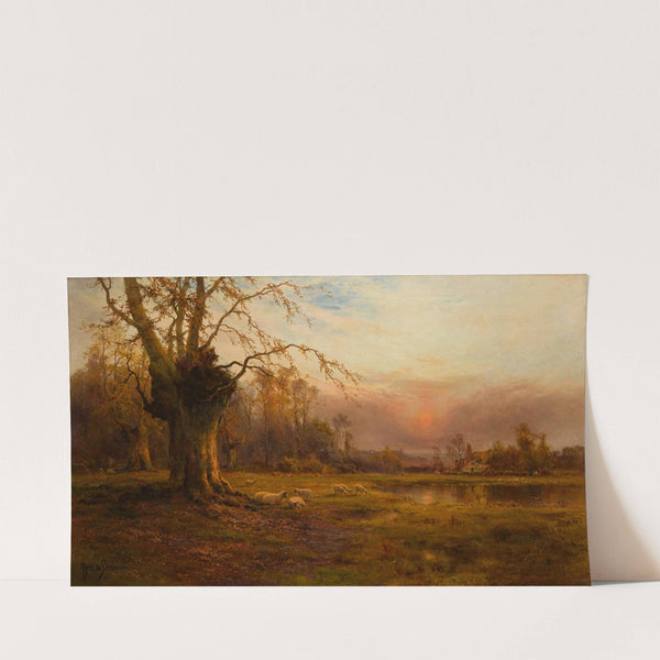 Departing day by Alfred de Bréanski