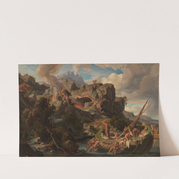Departure from the lands of the Cyclops by Friedrich Preller the Elder