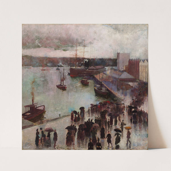 Departure of the Orient,Circular Quay (1888) by Charles Conder
