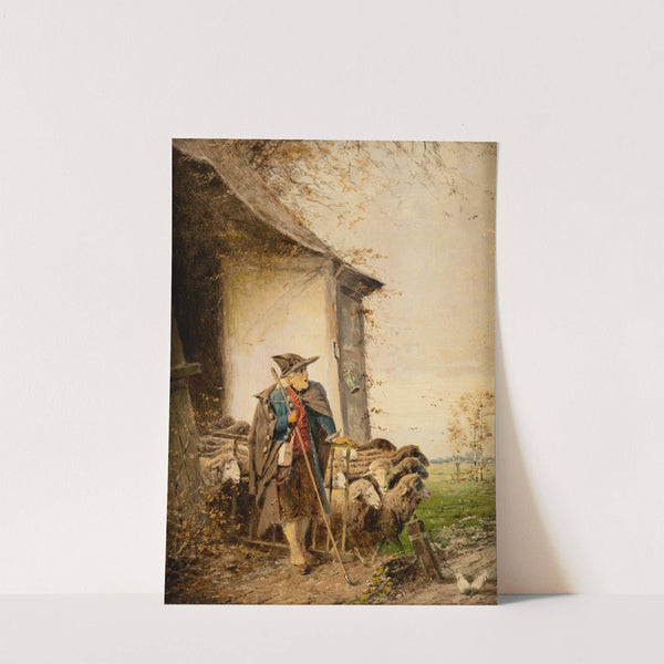 Departure of the shepherd by Fritz Beinke