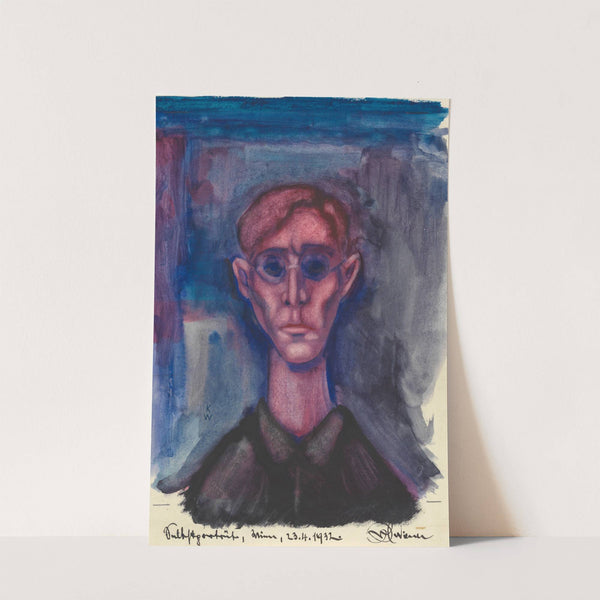 Depression, Selbstporträt by Karl Wiener