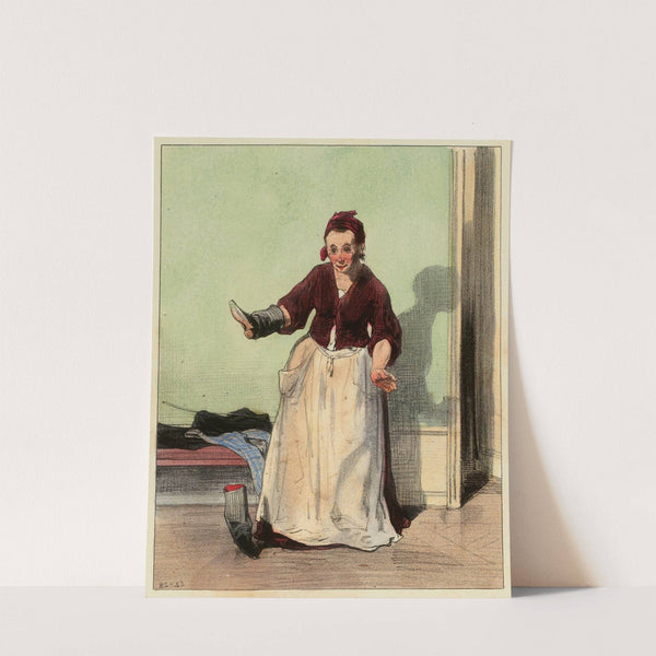 Depuis cinq mois que je suis avec mademoiselle j’ai fait bien des paires de bottes by Paul Gavarni