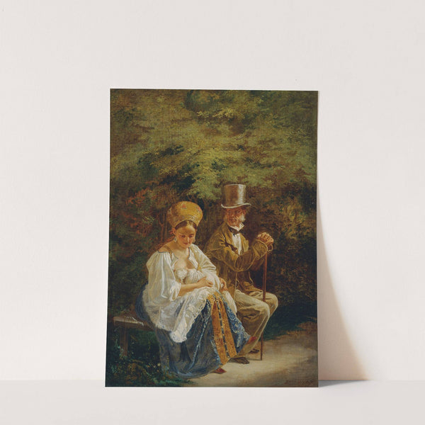 Der alte Hagestolz Der alte Junggeselle by Mihály Zichy