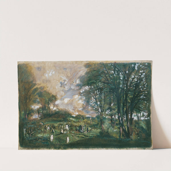 Der alte Judenfriedhof in Lublin by Franz Hohenberger