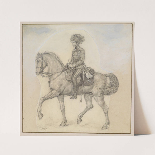 Der alte Kaiser Franz Joseph zu Pferde by Ludwig Koch