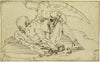 Der an den Felsen geschmiedete Prometheus mit dem Adler