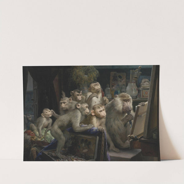 Der Atelierbesuch (A Visit to the Artist’s Studio) by Gabriel von Max