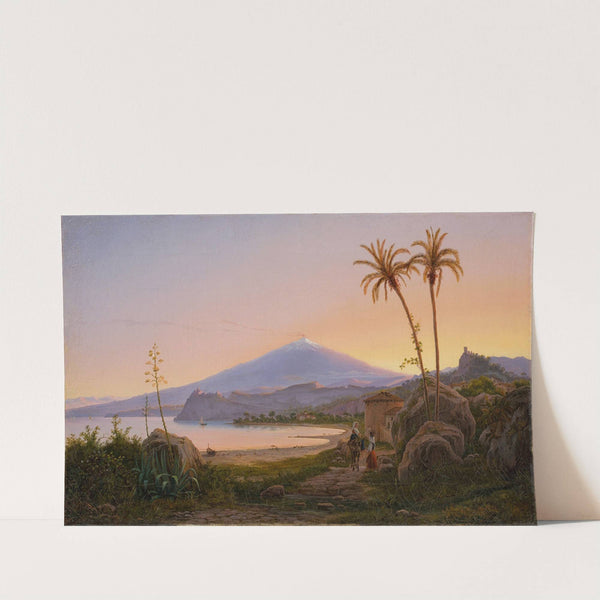 Der Ätna im Abendlicht by Eugène von Guérard