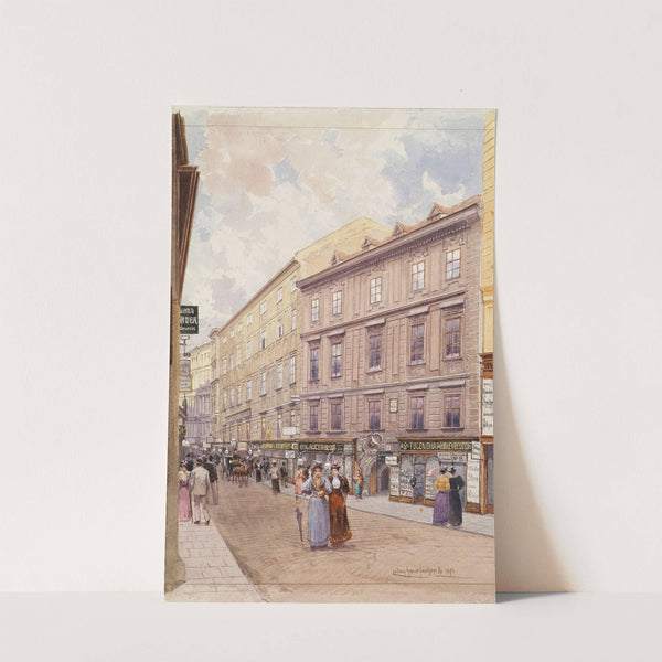 Der Bauernmarkt in Wien by Ludwig Hans Fischer