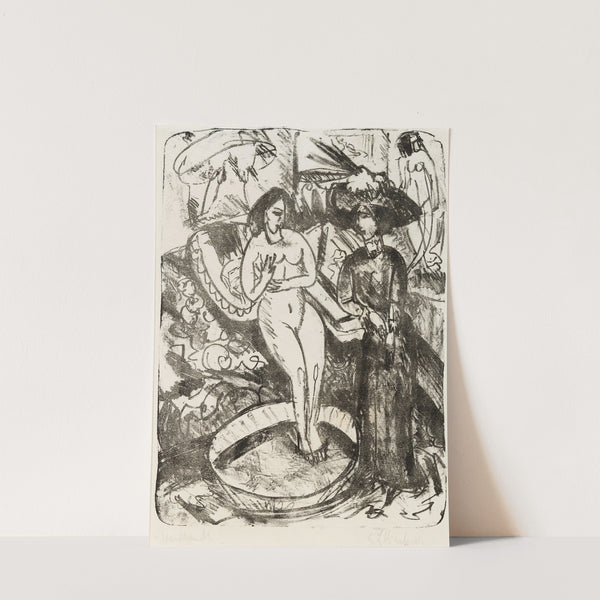 Der Besuch der Freundin (The visit of the girlfriend) (1912) by Ernst Ludwig Kirchner